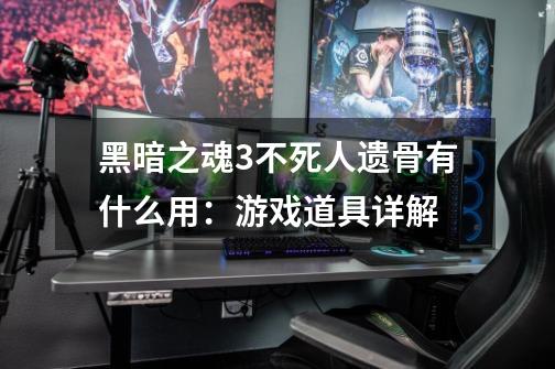 黑暗之魂3不死人遗骨有什么用：游戏道具详解-第1张-游戏信息-龙启网