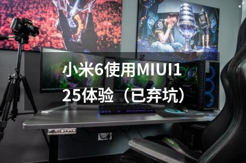 小米6使用MIUI12.5体验（已弃坑）-第1张-游戏信息-龙启网