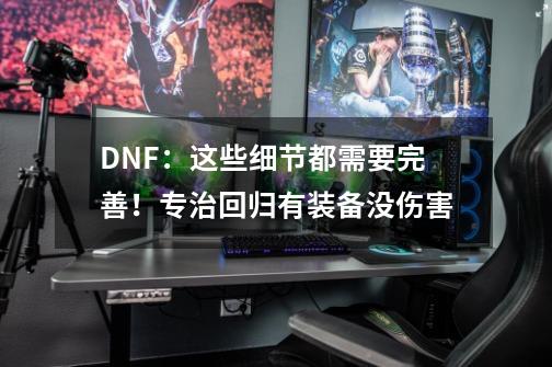 DNF：这些细节都需要完善！专治回归有装备没伤害-第1张-游戏信息-龙启网