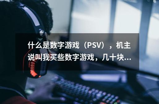 什么是数字游戏（PSV），机主说叫我买些数字游戏，几十块一个。-第1张-游戏信息-龙启网