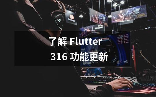 了解 Flutter 3.16 功能更新-第1张-游戏信息-龙启网